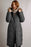 NEW Weird Fish Shola Padded Houndstooth Longline Coat in Anthracite