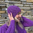 Annie Glue Orca Cable Knit Hat in Lavender