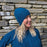 Annie Glue Orca Cable Knit Hat in Blair Blue