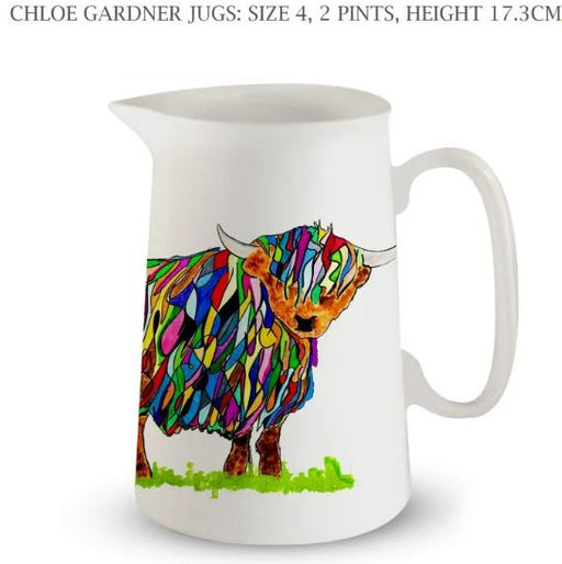 Chloe Gardner Bright Highland Cow 2 pint