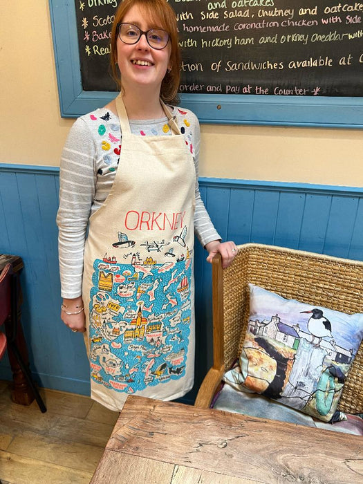 Julia Gash Orkney Map Apron