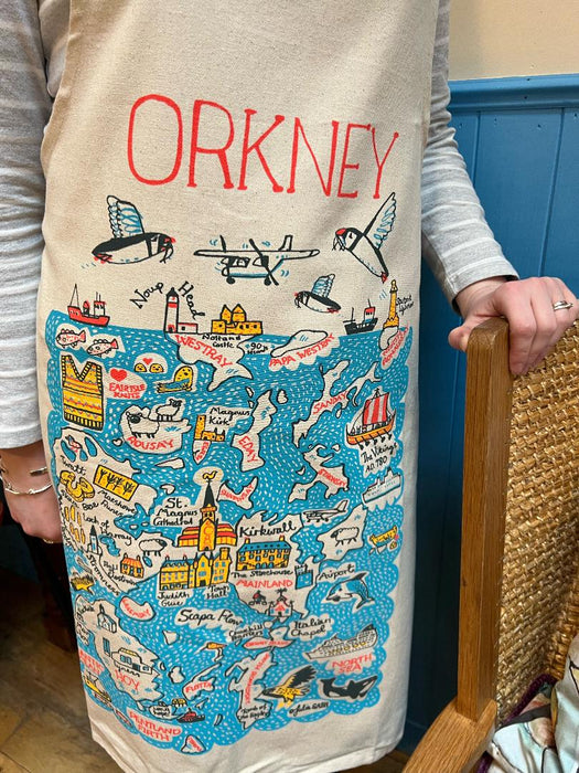 Julia Gash Orkney Map Apron