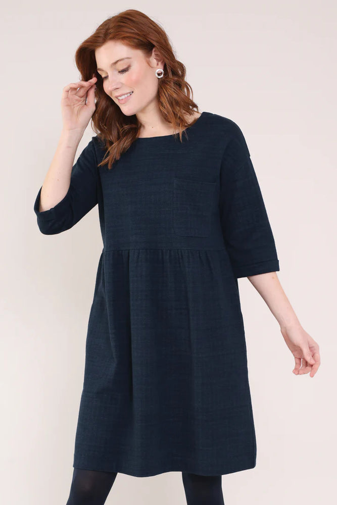 NEW Nomads GOTS Organic Cotton Tunic Dress - Navy