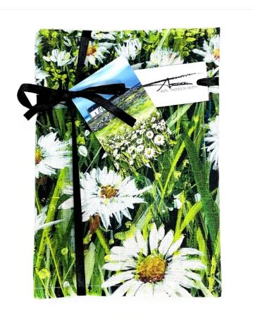 Avril Thomson-Smith Tea Towel - A Field of Daisies