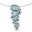 Sheila Fleet Shoreline Pebble Cluster Occasion Necklace in Blue Grey (ENXX168)