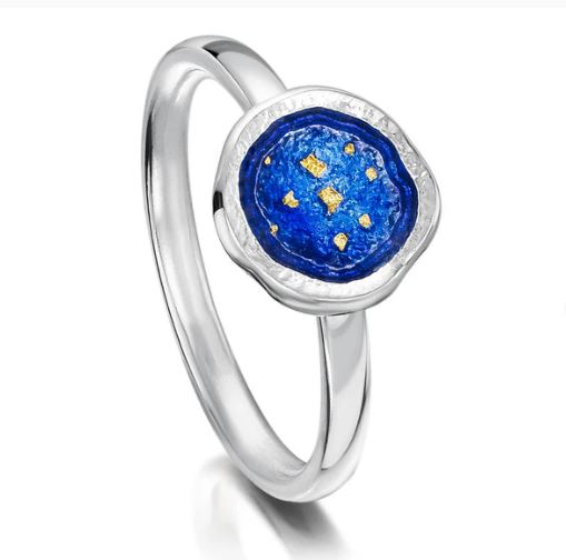 NEW Lunar Universe Petite Ring in Midnight Gold (ER00249)