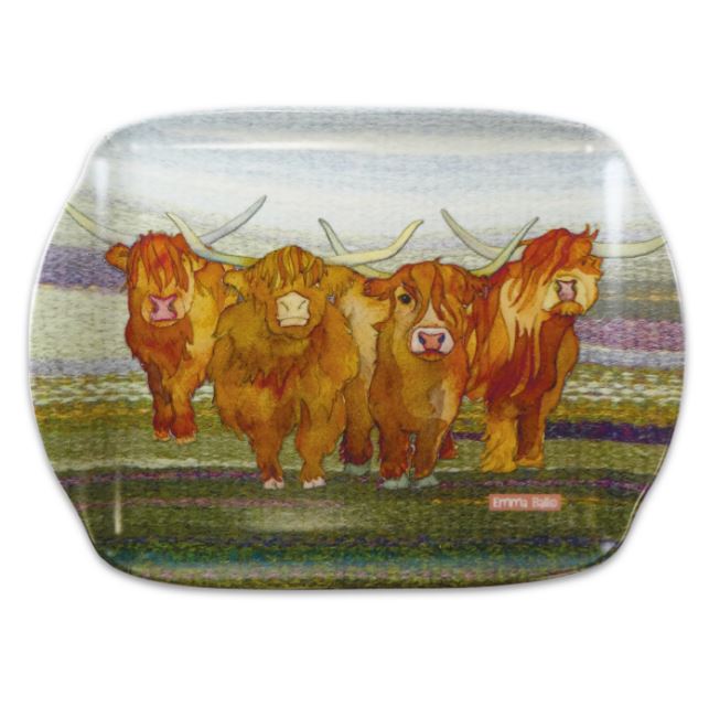 Emma Ball 'Highland Coos' Medium Tray