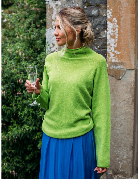 Eribé Corry Raglan Sweater No Trim - Luscious Lime