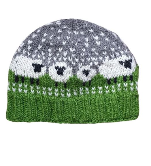 From The Source Hand Knitted Sheep Wool Beanie