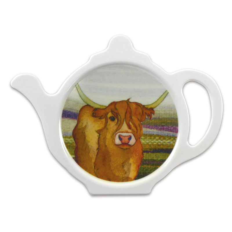 Emma Ball Highland Cow Tea Bag Tidy