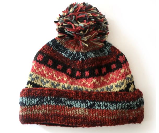 From The Source Hand Knitted Nordic Bobble Hat