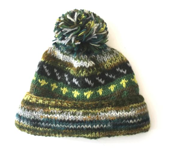 From The Source Hand Knitted Nordic Bobble Hat