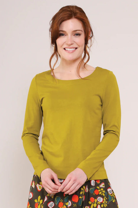 NEW Nomads GOTS Organic Cotton Long Sleeve Top - Tarragon