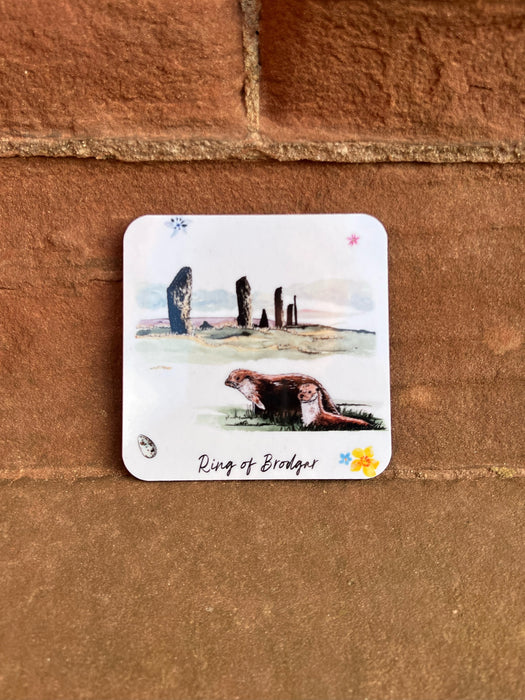 NEW Sarah Leask Orkney Wildlife Ring of Brodgar Coaster