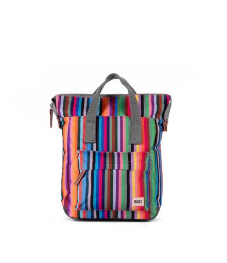 Roka Bantry B Recycled Canvas Bag - Multi Stripe