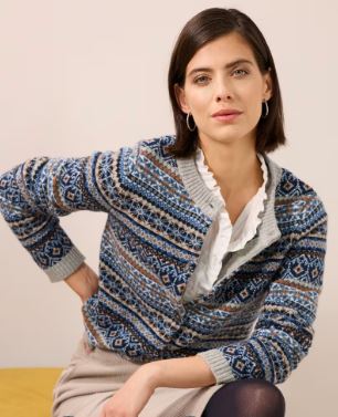 NEW Seasalt Percella Cove Cardigan - Open Garden Shallows Multi