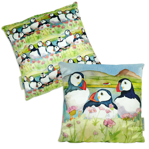 Emma Ball Seathrift Puffin Cushion