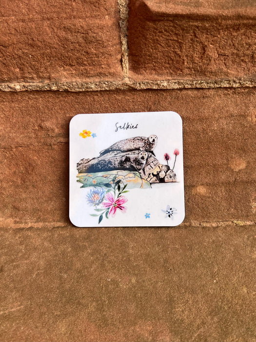 NEW Sarah Leask Orkney Wildlife Selkie Coaster