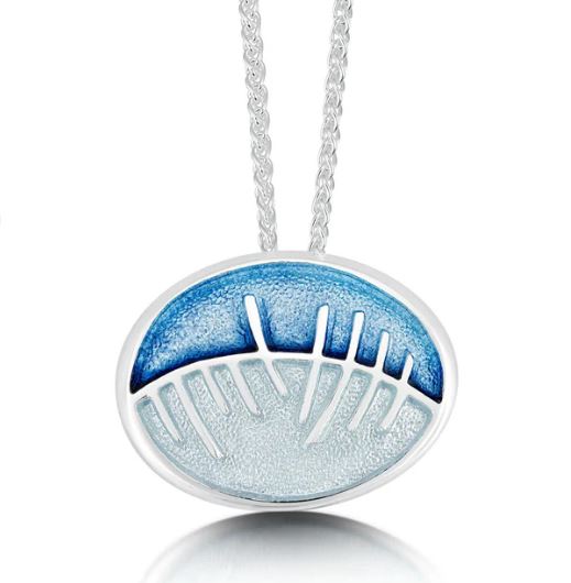 Sheila Fleet Skyran ‘She’ Pendant Necklace in Twilight Enamel (EP103-TWIL)