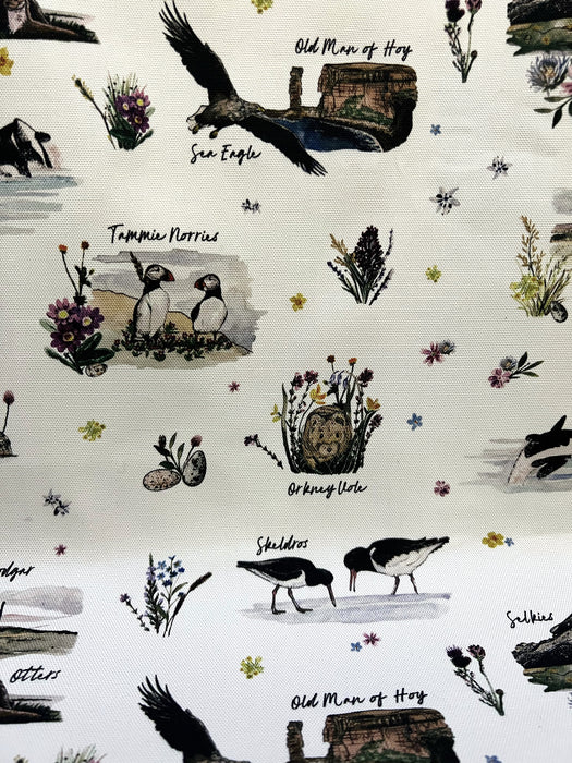 Orkney Wildlife and Scenery Tea Towel