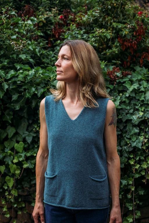 NEW Eribe Corry V-Neck Tank Top - Caspian
