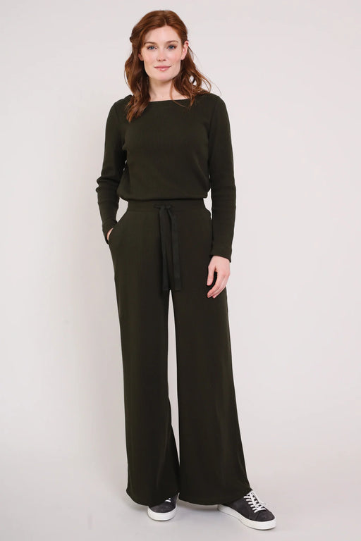 NEW Nomads GOTS Organic Cotton Wide Leg Trouser - Thyme