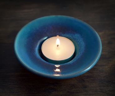 Rupert Blamire Tealight Holder - Aqua Marine