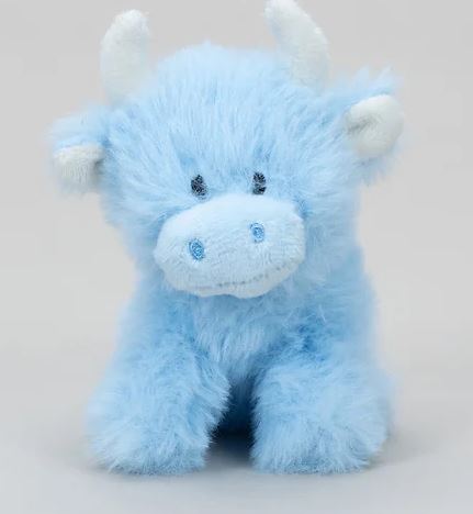 Jomanda Baby Blue Mini Highland Cow Soft Toy Coollectible Cow