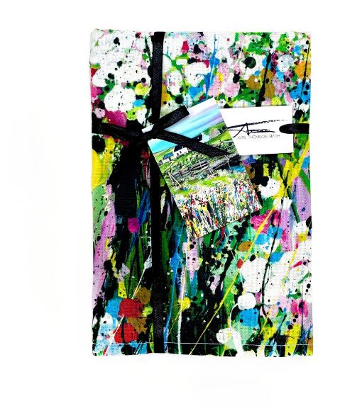 Avril Thomson-Smith Tea Towel - Da Brig at Skaw