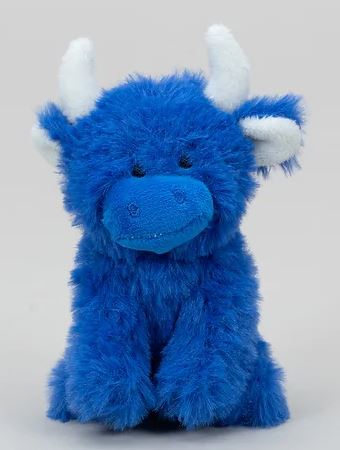 Jomanda Dark Blue Mini Highland Cow Soft Toy Coollectible Cow