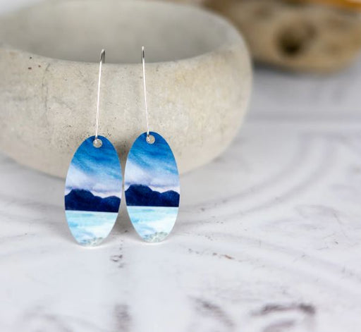Cath Waters - Elgol Shore Isle of Skye Aluminium and Silver Earrings