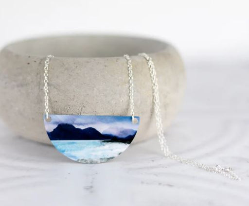 Cath Waters - Elgol Shore Isle of Skye Aluminium and Silver Small Necklace