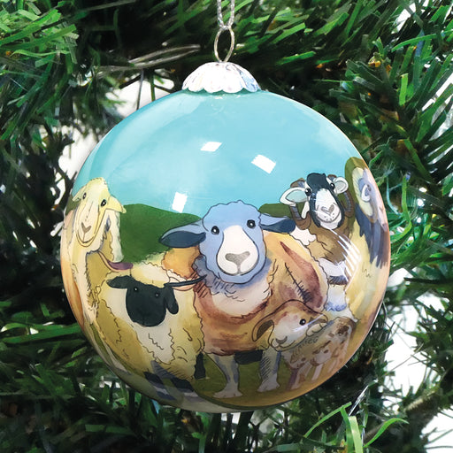 Felted Sheep Bauble