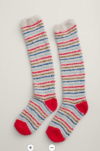 New Seasalt Women's Long Fluffies Socks - Profile Aran Galley