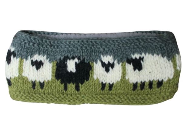 From The Source Hand Knitted Sheep Wool Headband