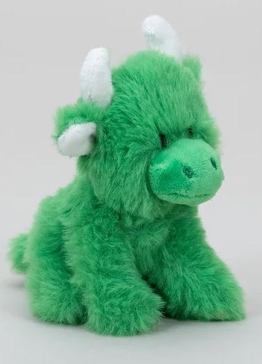 Jomanda Green Mini Highland Cow Soft Toy Coollectible Cow