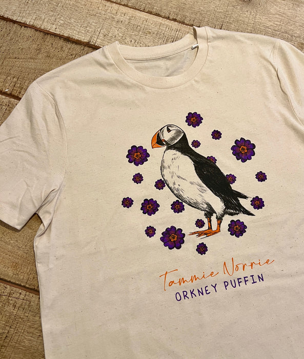 Tammie Norrie Puffin Unisex Adults T-Shirt