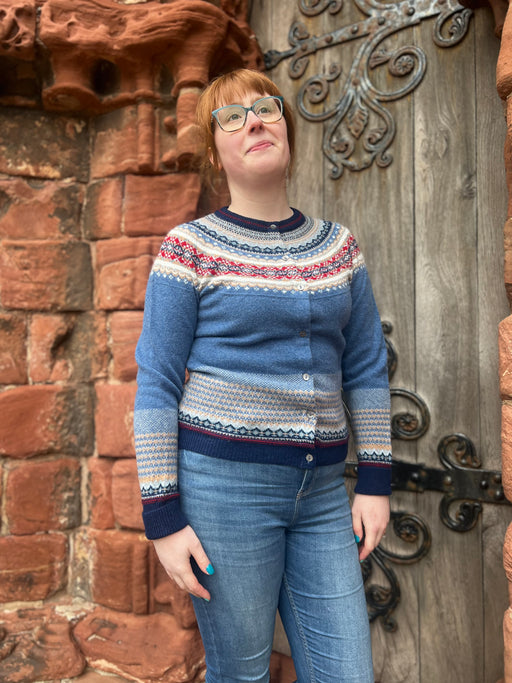 NEW Eribe Alpine Long Cardigan - Blue-Morning