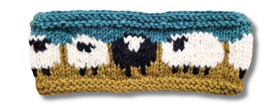 From The Source Hand Knitted Sheep Wool Headband