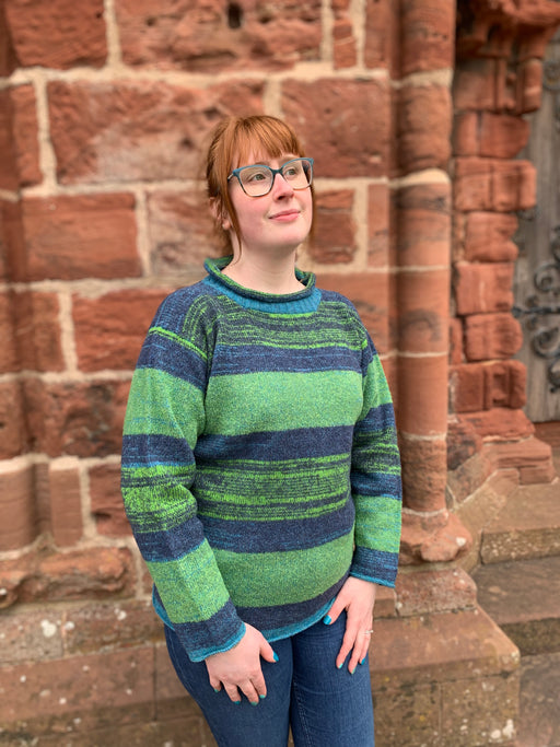 NEW COLOURWAY Orkney View Rollneck Sweater in Landscape