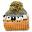 From The Source Hand Knitted Sheep Wool Bobble Hat