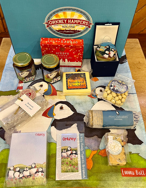 Orkney Puffin " Tammie Norrie " Hamper Box