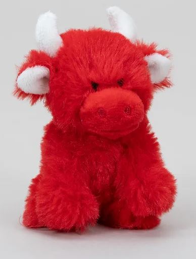 Jomanda Red Mini Highland Cow Soft Toy Coollectible Cow