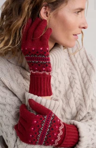 New Seasalt Very Clever Gloves - Well House Dahlia Mix