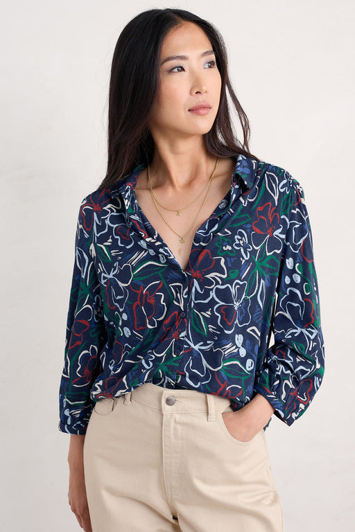 NEW Seasalt 3/4 Embrace Shirt - Painters Garden Mix