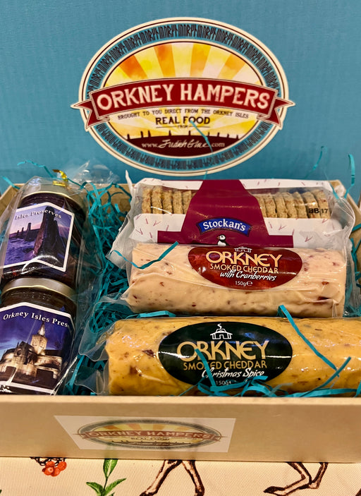 Orkney Christmas Island Smokery Cheese and Chutney Gift Tray