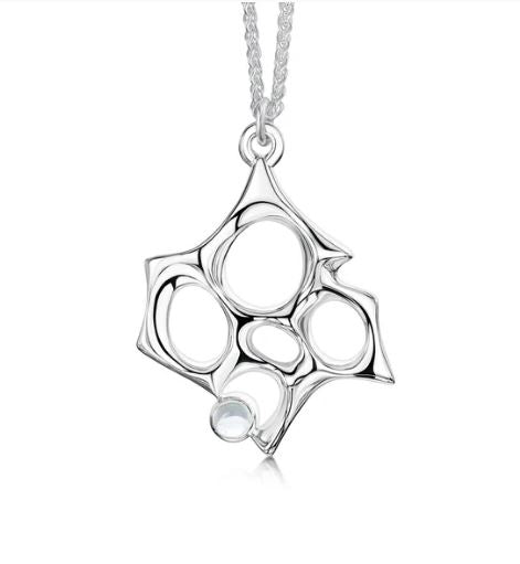 NEW Sheila Fleet Sculpted By Time Small Pendant with Moonstone (SP0270)