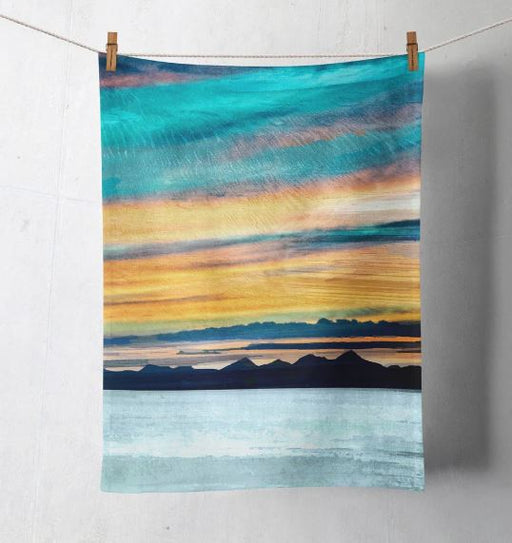 Cath Waters - The Western Isles from Skye Cotton Tea Towel