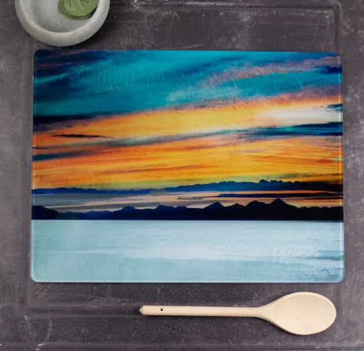 Cath Waters - The Western Isles from Skye Glass Worktop Saver