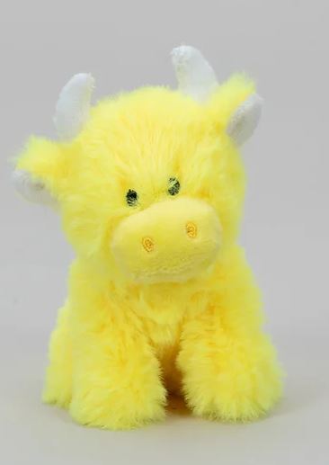 Jomanda Yellow Mini Highland Cow Soft Toy Coollectible Cow